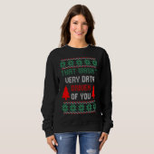 Sweatshirt Ce n'était pas vraiment un Noël de pull moche axé (Devant entier)