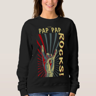 Sweatshirt Ce Pap Pap Rocks Vintage Retro Concert les années