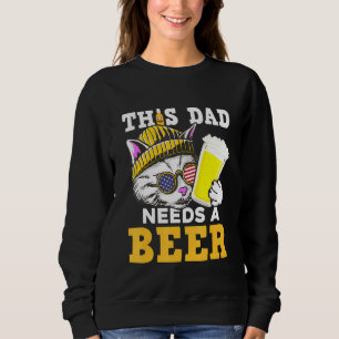 Sweatshirt Ce Papa A Besoin D'Une Fête des pères Papa Chat Bi