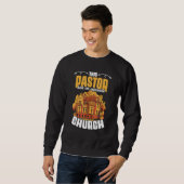 Sweatshirt Ce pasteur a une application de clergé d'église gé (Devant entier)