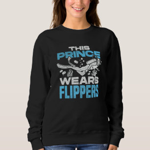 Sweatshirt Ce prince porte des palmes plongeur Scaphandrier 