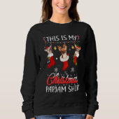 Sweatshirt Ce Pyjama Chihuahua De Noël En Chaussettes Chemise (Devant)