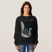 Sweatshirt Ce qui vous rend différents beaux éléphants Autism (Devant entier)