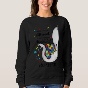 Sweatshirt Ce qui vous rend différents Elephant Maman Autisme