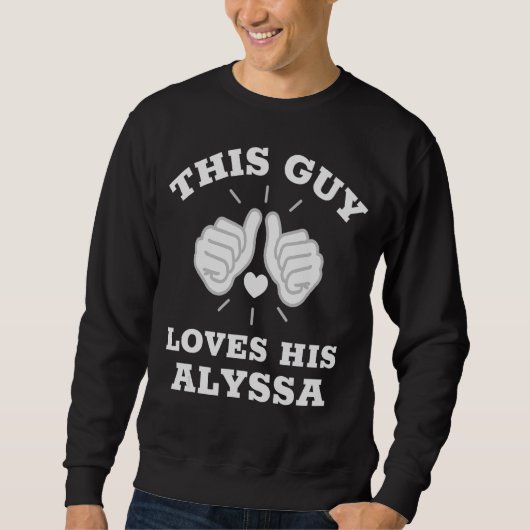 Sweatshirt Ce Type Aime Son Alyssa (Devant)