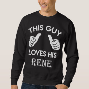 Sweatshirt Ce type aime son cadeau RENE valentine coeur belon