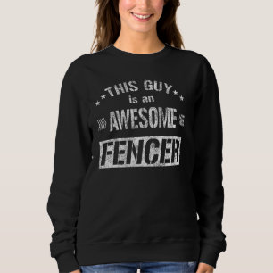 Sweatshirt Ce Type Est Un Pul D'Escrime Fencer Magnifique
