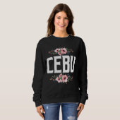 Sweatshirt Cebu Philippines Fleur Design Patriotisme (Devant entier)