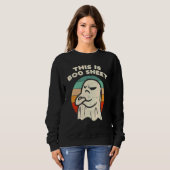 Sweatshirt CECI BOO SHEET Ghost Retro Halloween (Devant entier)