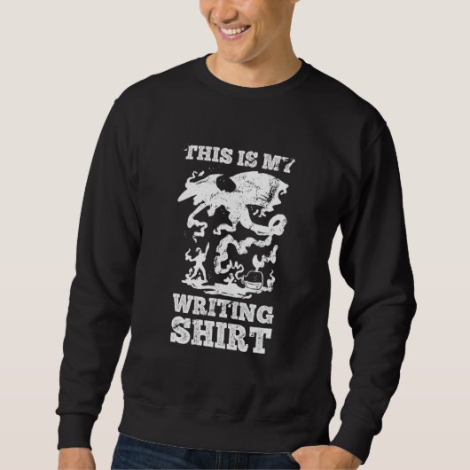 Sweatshirt Ceci Est Mon Écriture Auteur Écrivain Enseignant (Devant)