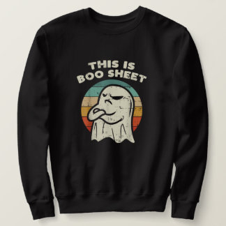 Sweatshirt Ceci est un costume de fantôme rétro Boo Sheet pou