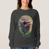 Sweatshirt Cèdre cire oiseau naissant Personnalisé (Devant)