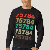 Sweatshirt Cela Dit 75784 Retro Code postal Code postal Code (Devant)