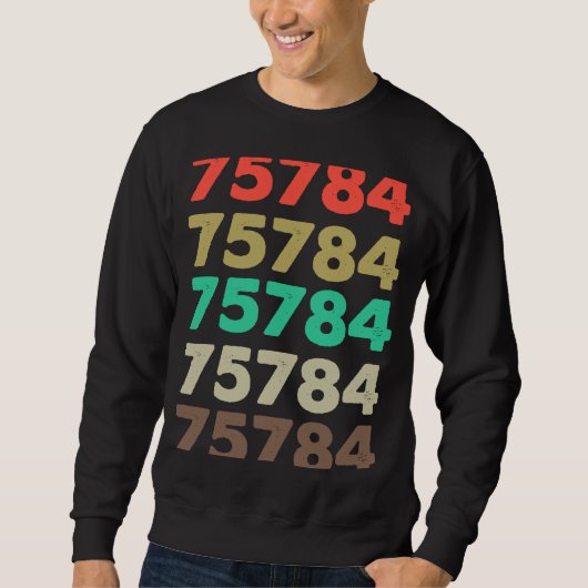 Sweatshirt Cela Dit 75784 Retro Code postal Code postal Code (Devant)