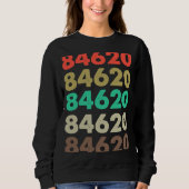 Sweatshirt Cela Dit 84620 Retro Code postal Code postal 84620 (Devant)