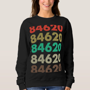 Sweatshirt Cela Dit 84620 Retro Code postal Code postal 84620