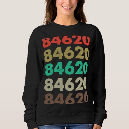 Sweatshirt Cela Dit 84620 Retro Code postal Code postal 84620 (Devant)