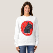 Sweatshirt Célébration Colorée des Terrier Écossais (Devant entier)