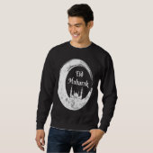 Sweatshirt Célébration de la mosquée Eid Alfitr Mubarak Karee (Devant entier)