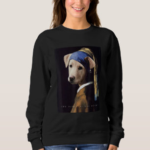Sweatshirt Célèbre Peintre Fille Avec Une Perle Oreille Avec