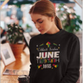Sweatshirt Célébrer la liberté JUNETEENTH 1865 Histoire noire
