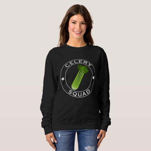 Sweatshirt Celery Squad Ironic Saying Team Leek Vegetables (Devant entier)
