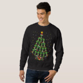 Sweatshirt Celery Vegetable Lover Xmas Santa Hat Celery Chris (Devant entier)