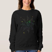 Sweatshirt Celestial Bodies Crescent Moon Boho Sun Moon Astro (Devant)
