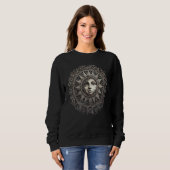 Sweatshirt Celestial Space Sun Moon Boho Luna Solar Astronomy (Devant entier)