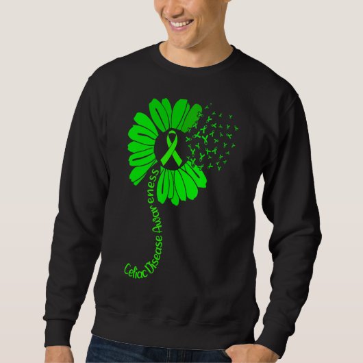 Sweatshirt Celiac Sensibilisation aux maladies Ruban Tourneso (Devant)