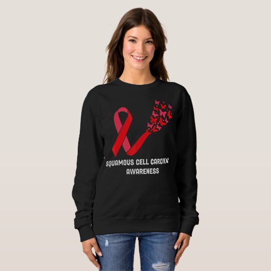 Sweatshirt Cellule Squameuse Sensibilisation au Carcinome Cel (Devant entier)