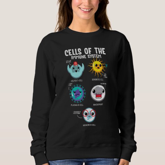 Sweatshirt Cellules Du Système Immunitaire Biologie Science C (Devant)
