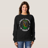 Sweatshirt Celtic Harp Instrument Plucked String Harpist Musi (Devant entier)