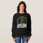Sweatshirt Celtic Harp Instrument Plucked String Harpist Musi (Devant entier)