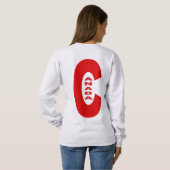 Sweatshirt cendre dos femme DESIGN CANADA (Dos entier)
