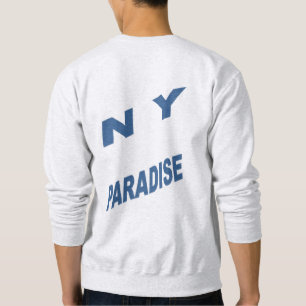 Sweatshirt cendre dos homme NEW YORK PARADISE