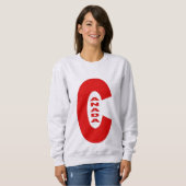 Sweatshirt cendre femme DESIGN CANADA (Devant entier)