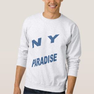 Sweatshirt cendre homme NEW YORK PARADISE