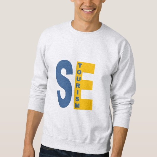 Sweatshirt cendre homme SWEDEN TOURISM (Devant)