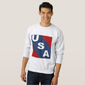 Sweatshirt cendre homme USA (Devant entier)