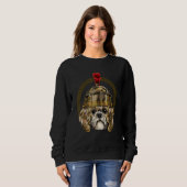 Sweatshirt Centurion Shih Tzu Ancien Rome Empire Romain Chiot (Devant entier)