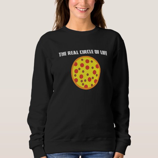 Sweatshirt Cercle Of Life Drôle Pizza Pizza Chef Rond Foods (Devant)