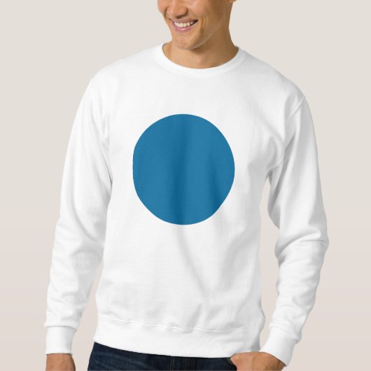 Sweatshirt Cercle simple - bleu désert (Devant)