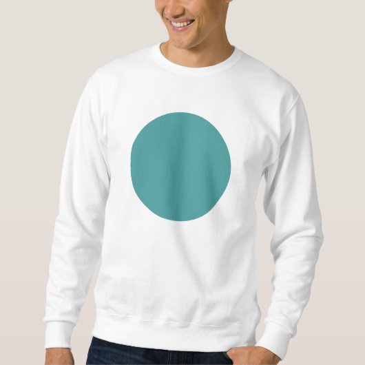 Sweatshirt Cercle simple - Vert océan (Devant)