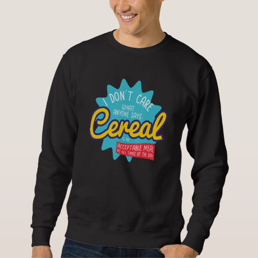 Sweatshirt Cereal Killer Gift Bowl Box Breakfast (Devant)