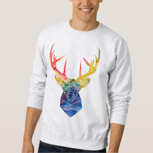 Sweatshirt Cerf aquarelle