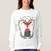 Sweatshirt Cerf de Fête (Devant)