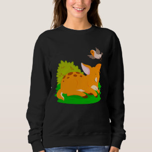 Sweatshirt Cerf Mignon Bébé Garçons Filles Cerf Endormi