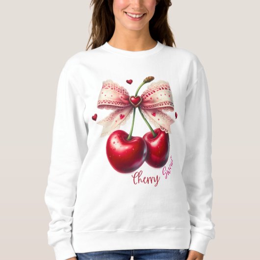 Sweatshirt Cerise Douce (Devant)