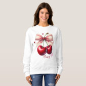 Sweatshirt Cerise Douce (Devant entier)